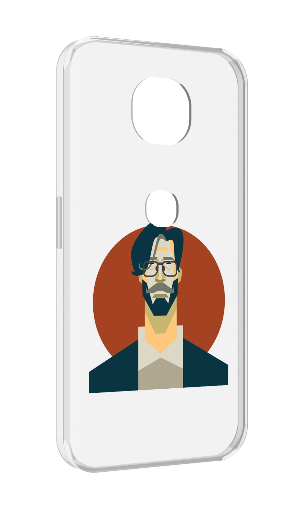 

Чехол MyPads мужичек-в-очках для Motorola Moto G5S (XT1799-2), Прозрачный, Tocco
