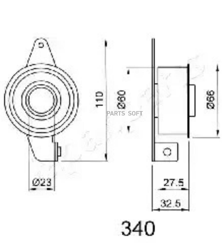 

JAPANPARTS Ролик ремня ГРМ FORD FOCUS/ESCORT/MONDEO/FIESTA 1.8D