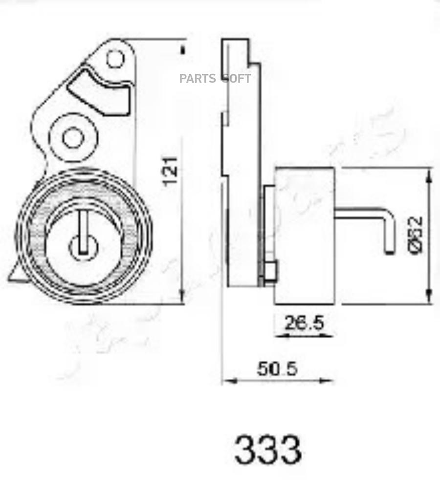 JAPANPARTS Натяжитель ремня ГРМ FORD FOCUS II 1.4/1.6