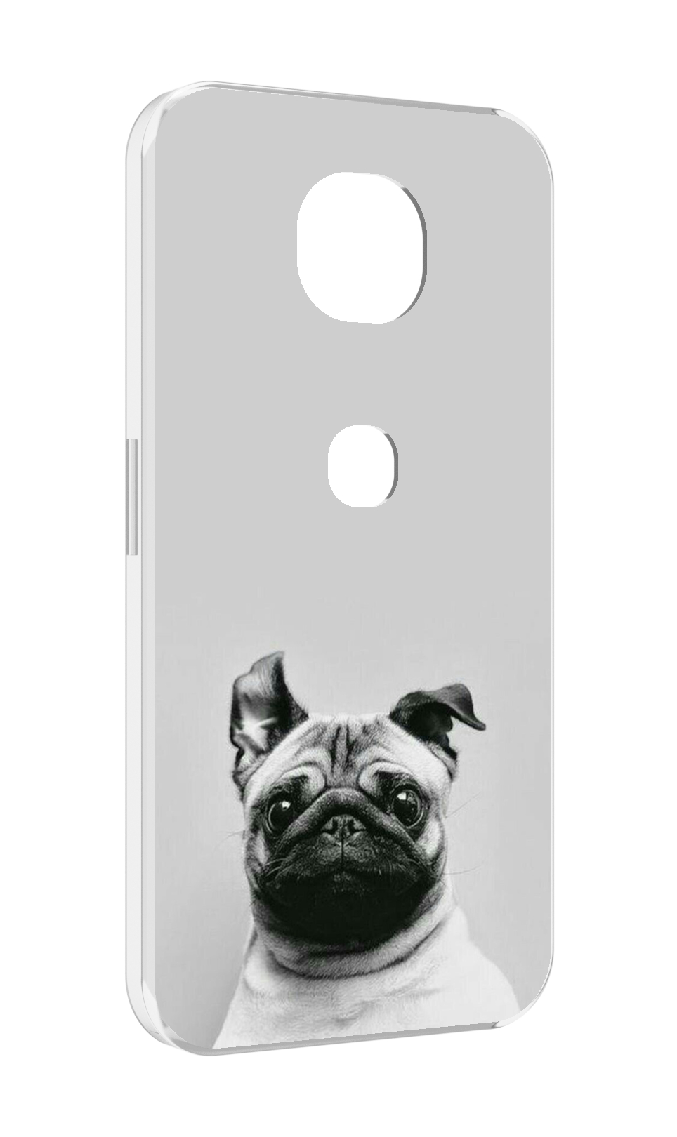 

Чехол MyPads мопс для Motorola Moto G5S (XT1799-2), Прозрачный, Tocco