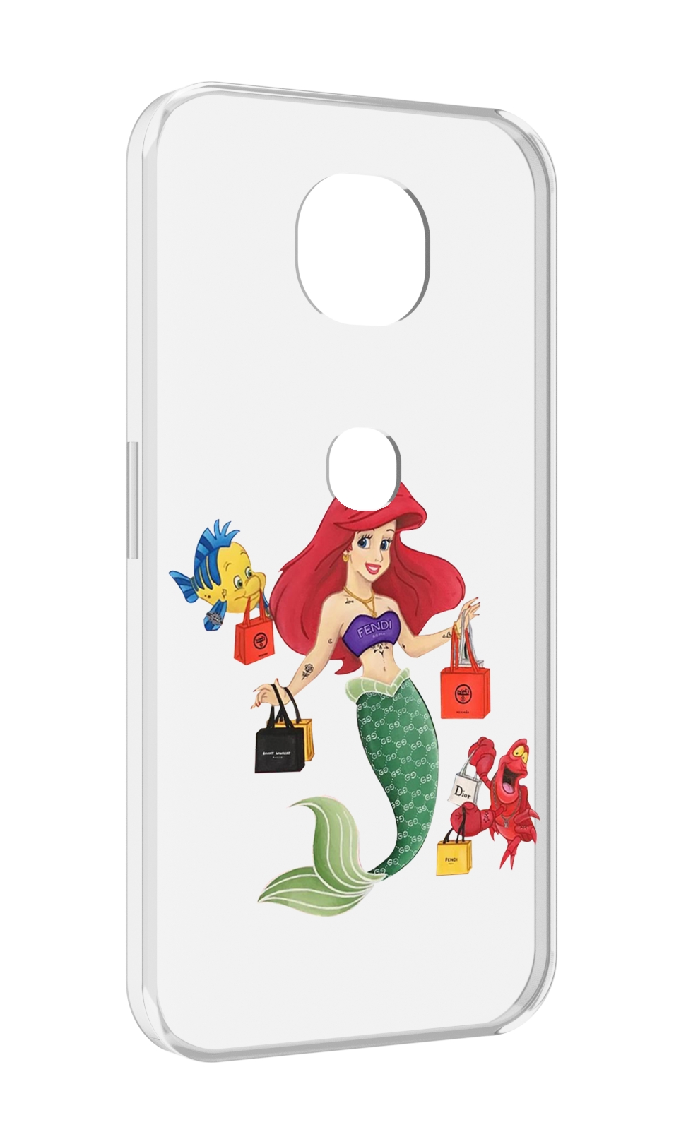 

Чехол MyPads модная-русалка женский для Motorola Moto G5S (XT1799-2), Прозрачный, Tocco