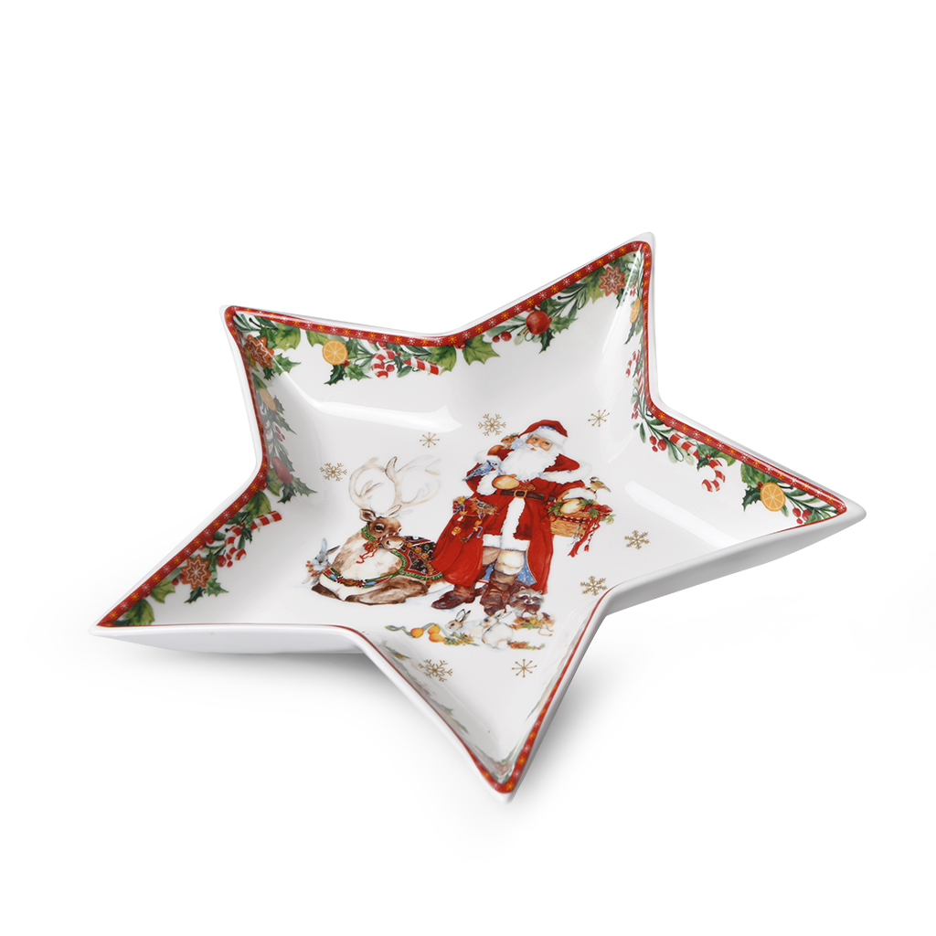 

Fissman Блюдо фарфоровое New year 26х21см, Блюдо фарфоровое New year 26х21см