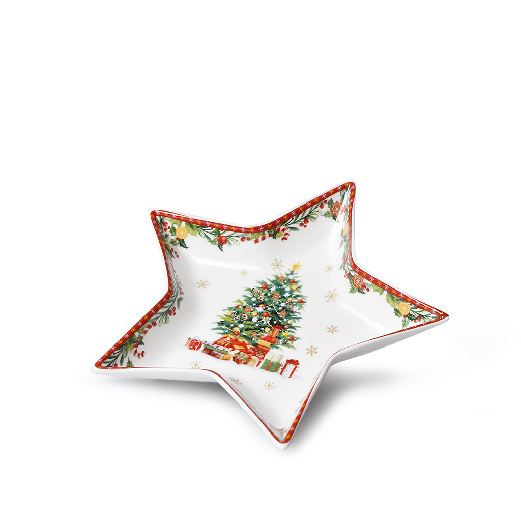 

Fissman Блюдо фарфоровое New year 19х15,5см, Блюдо фарфоровое New year 19х15,5см
