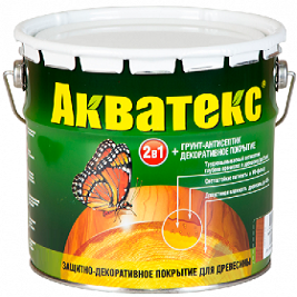 

Антисептик Акватекс 9л Тик для Внутренних и Наружных Работ., Коричневый
