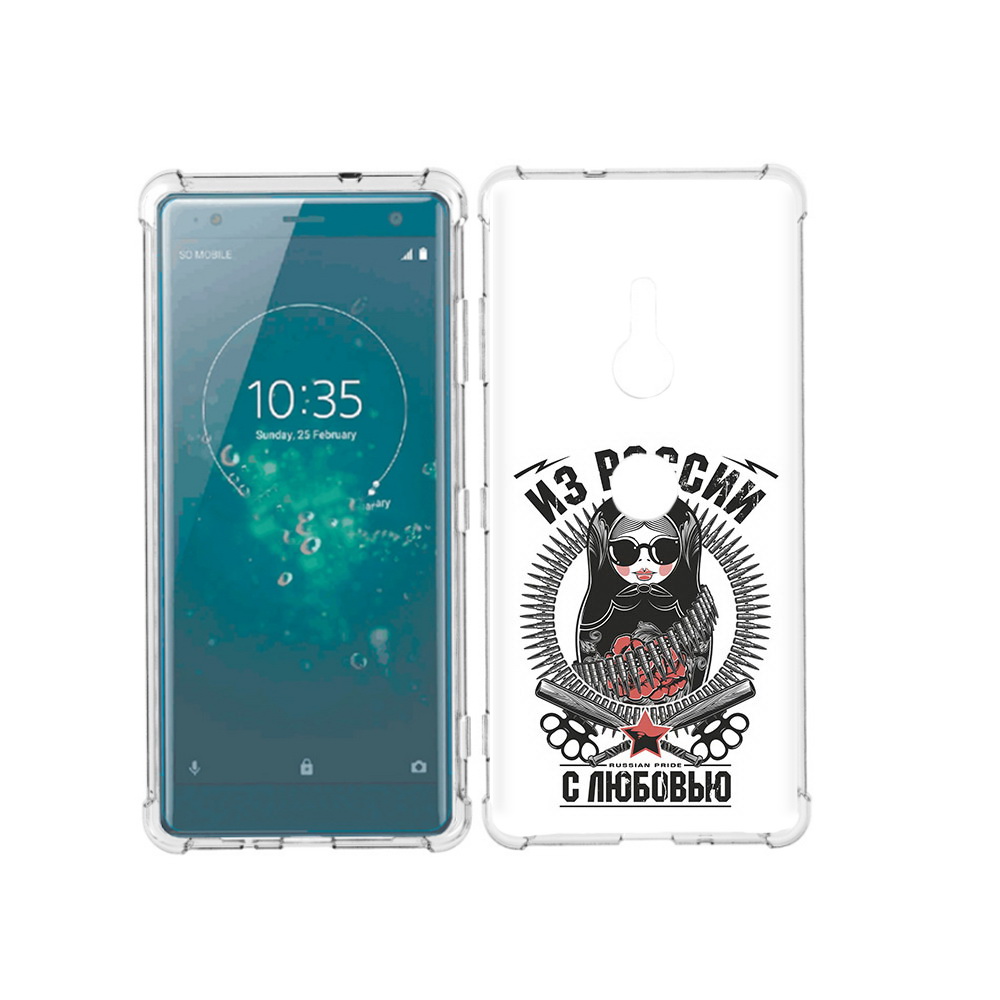 

Чехол MyPads Tocco для Sony Xperia XZ3 Из России с любовью, Прозрачный, Tocco