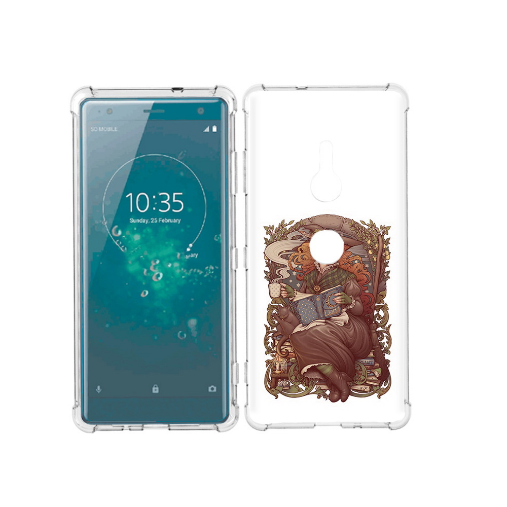 

Чехол MyPads Tocco для Sony Xperia XZ3 Женские_126, Прозрачный, Tocco
