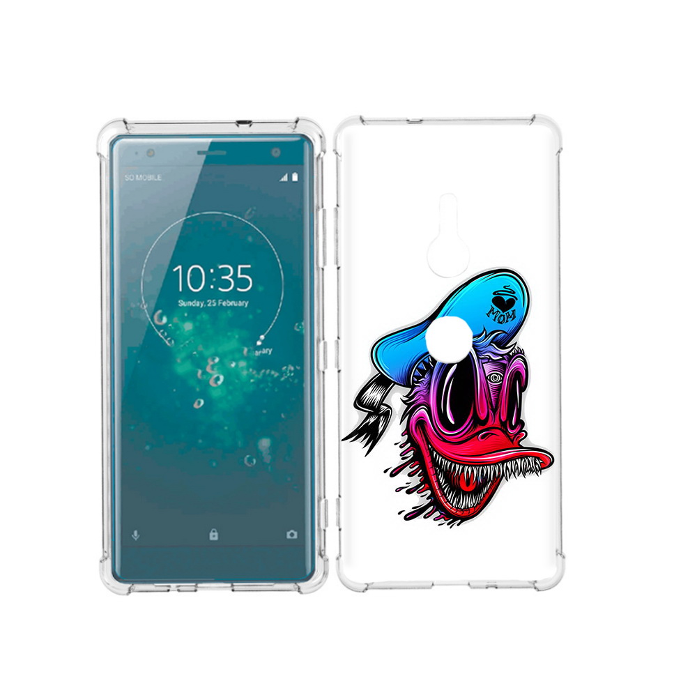 

Чехол MyPads Tocco для Sony Xperia XZ3 Дональд, Прозрачный, Tocco