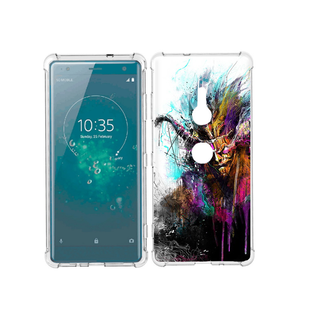 

Чехол MyPads Tocco для Sony Xperia XZ3 яркий дьявол, Прозрачный, Tocco