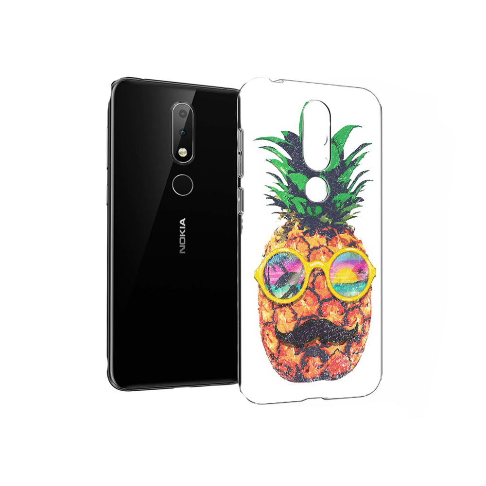 

Чехол MyPads Tocco для Nokia X6 прикольный ананас с лицом (PT115295.99.556), Прозрачный, Tocco