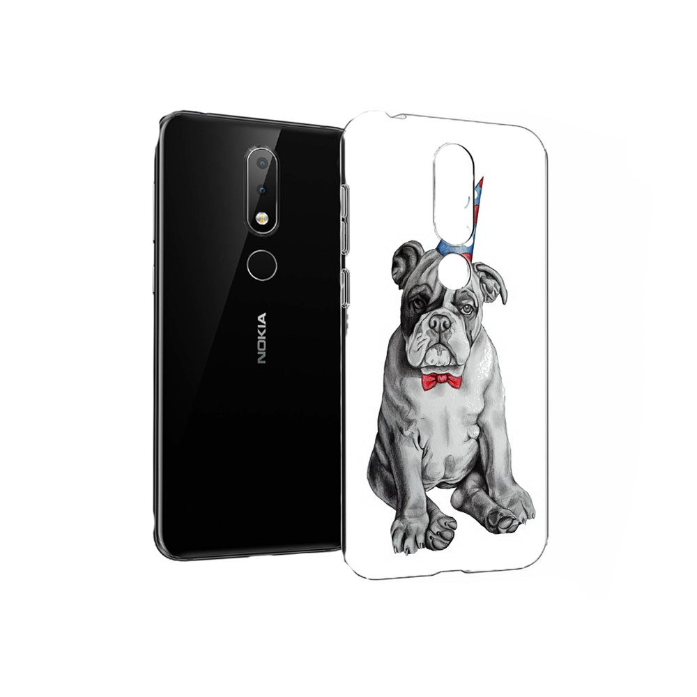 

Чехол MyPads Tocco для Nokia X6 праздничный щенок (PT115295.99.554), Прозрачный, Tocco