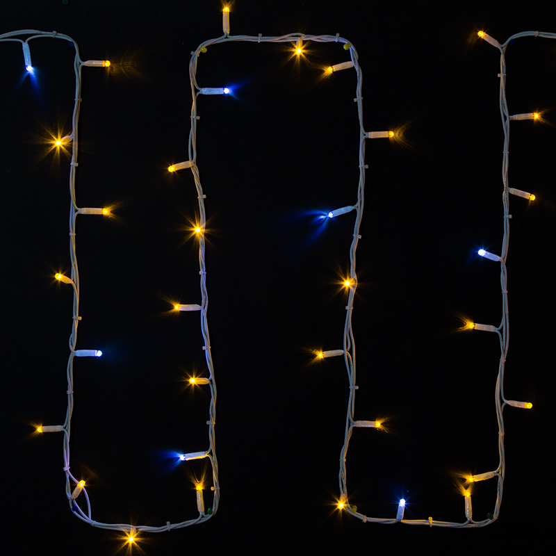 Световая гирлянда новогодняя Neon-Night Дюраплей LED 315-181 20 м желтый, синий