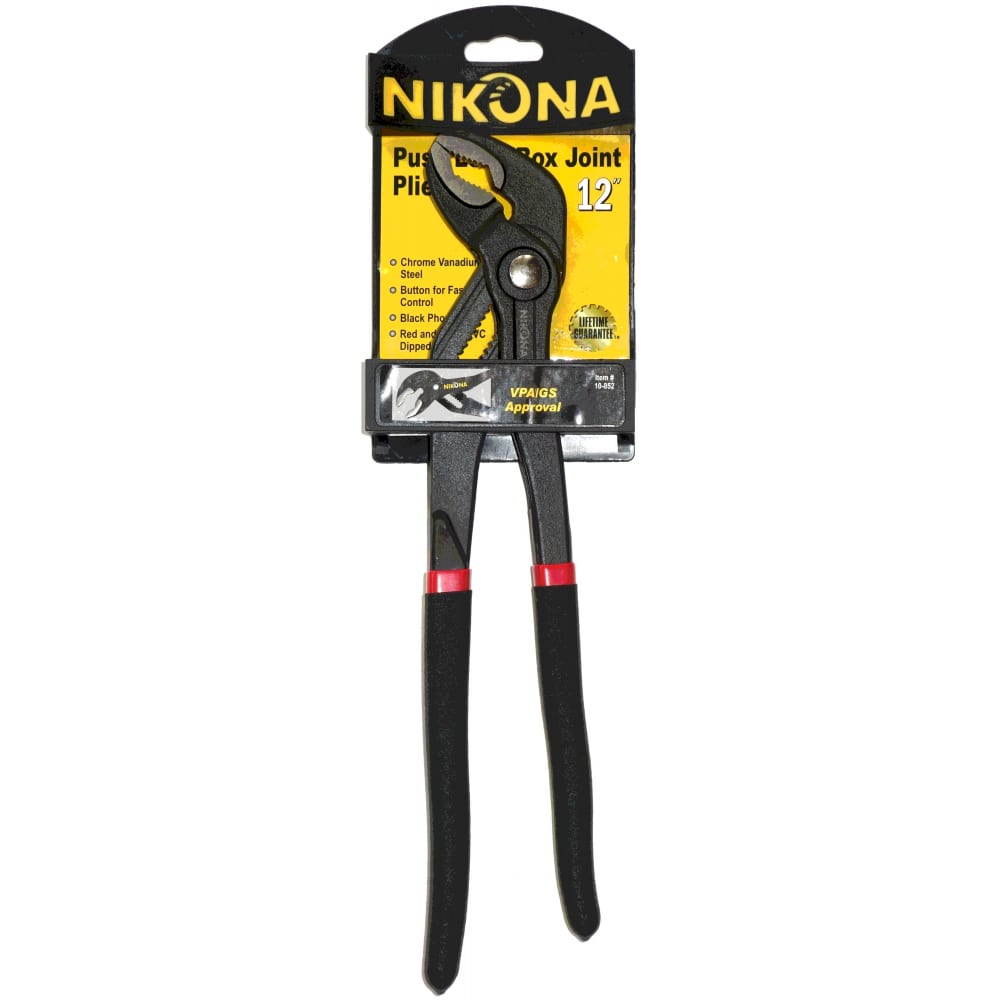 Сантехнические клещи NIKONA с кнопкой регулировки, 300мм 10-852