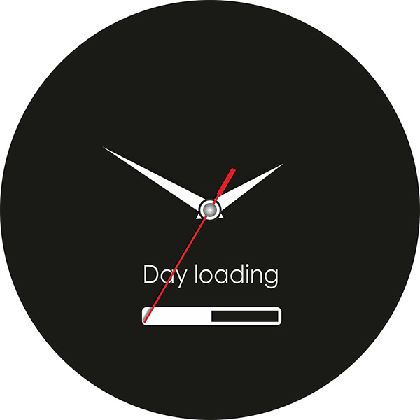 фото Часы "day loading", d = 28 см, стеклянные эврика