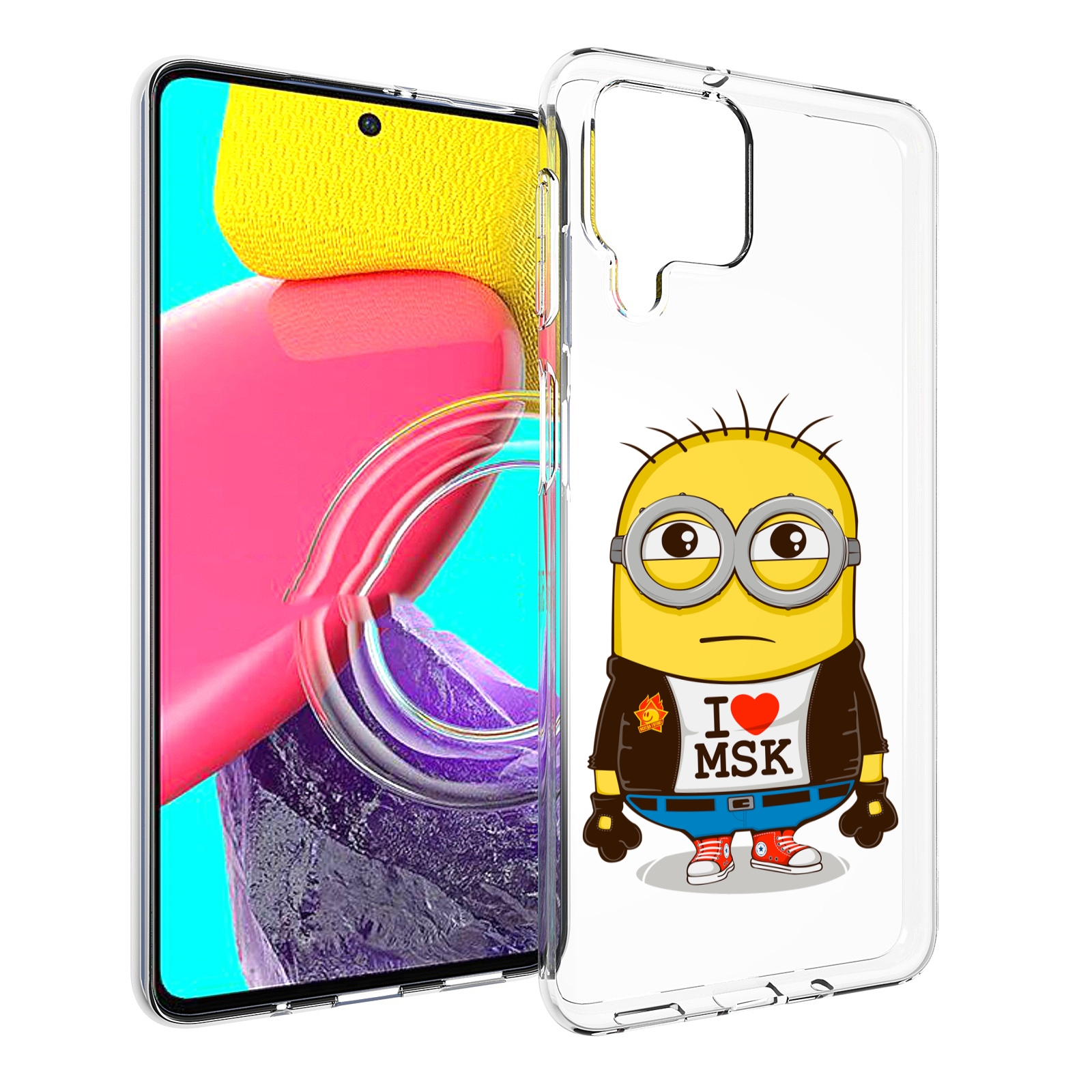 

Чехол Mypads Миньон-Я-Люблю-Мск Для Samsung Galaxy M53 (Sm-M536), Прозрачный, Tocco
