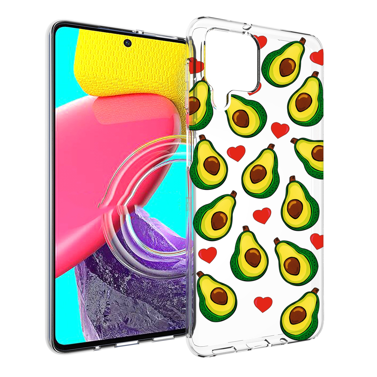 

Чехол Mypads Миленькие-Авокадо Для Samsung Galaxy M53 (Sm-M536), Прозрачный, Tocco
