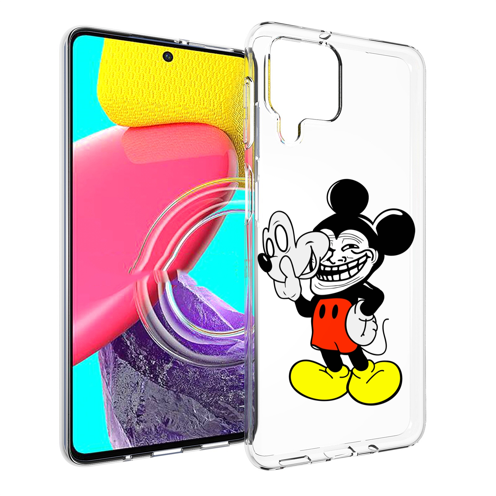 

Чехол Mypads Микки-Маус-Троллер Для Samsung Galaxy M53 (Sm-M536), Прозрачный, Tocco