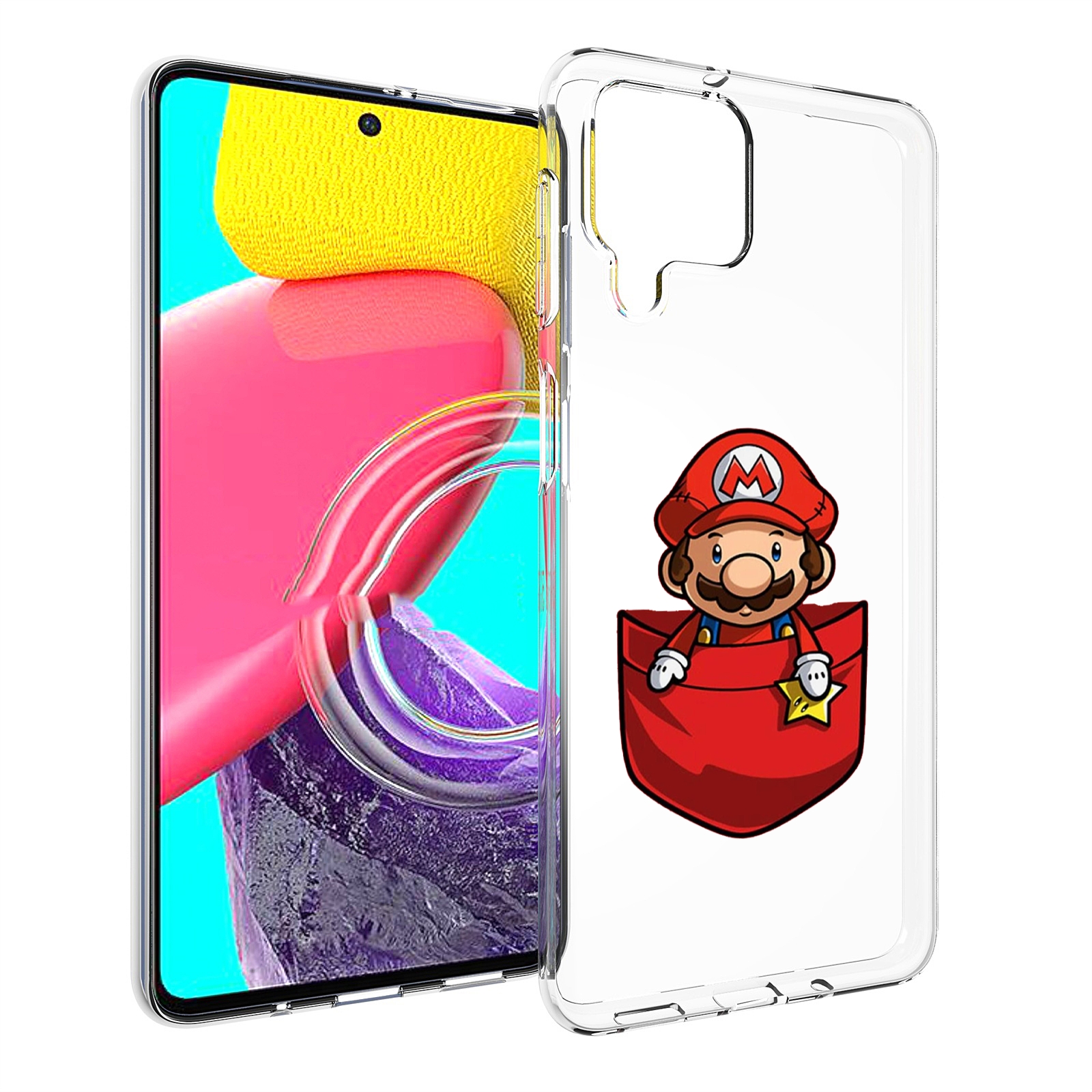 

Чехол Mypads Марио В Кармашке Детский Для Samsung Galaxy M53 (Sm-M536), Прозрачный, Tocco