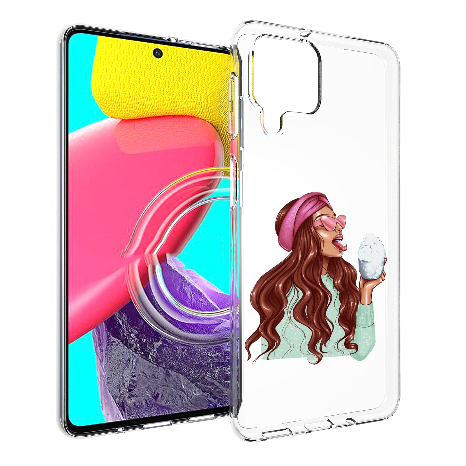 

Чехол Mypads Любительница-Снега Женский Для Samsung Galaxy M53 (Sm-M536), Прозрачный, Tocco