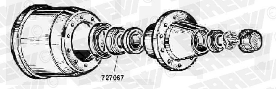 Кольцо ступицы !шайба 96x145x22 \ BPW N/R 10-12т 300x200