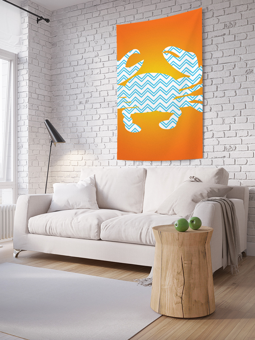

Вертикальное фотопанно на стену JoyArty Узорчатый краб 150x200 см, Узорчатый краб