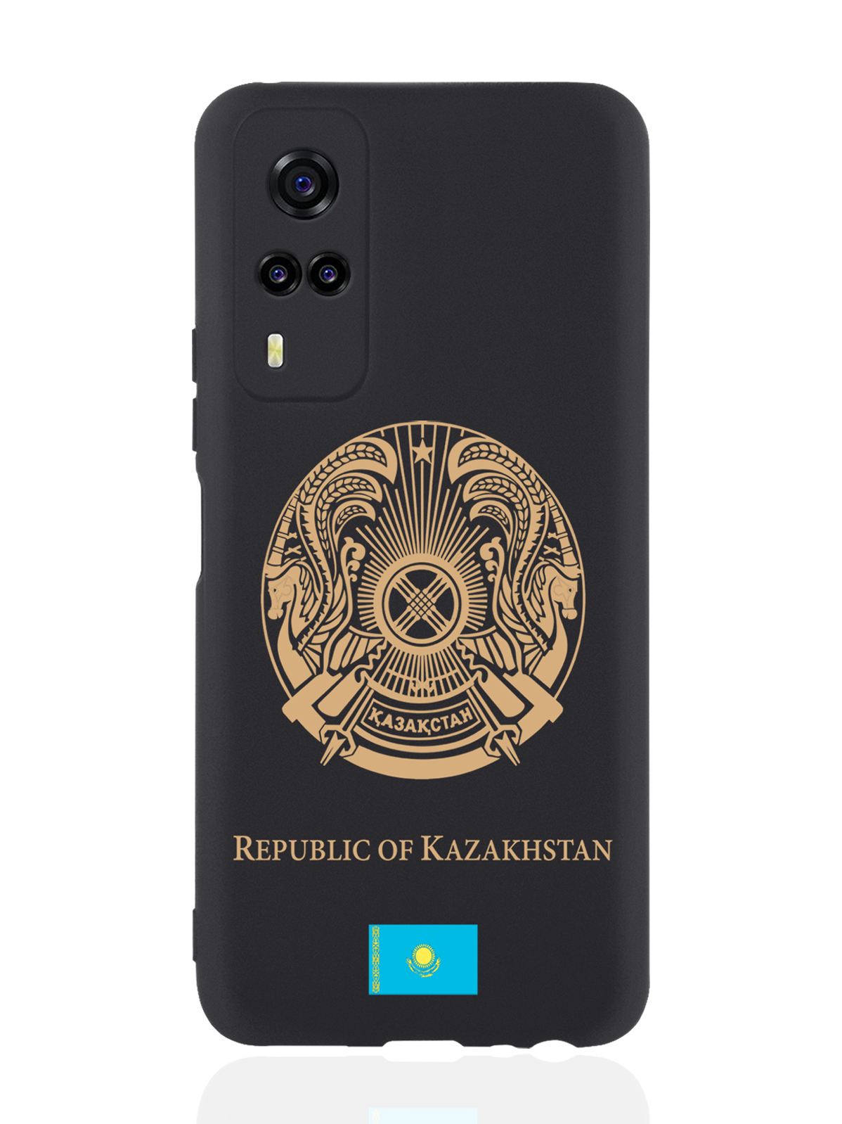 

Чехол SignumCase для Vivo Y31/Y53S Золотой Герб Казахстана черный, Черный;золотистый