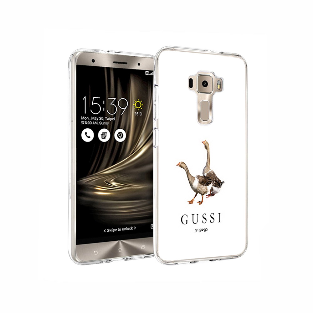 

Чехол MyPads Tocco для Asus ZenFone 3 Гусси бренд, Прозрачный, Tocco