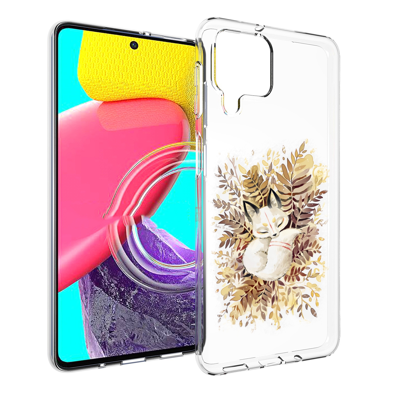 Чехол Mypads Лисенок В Траве Для Samsung Galaxy M53 (Sm-M536)