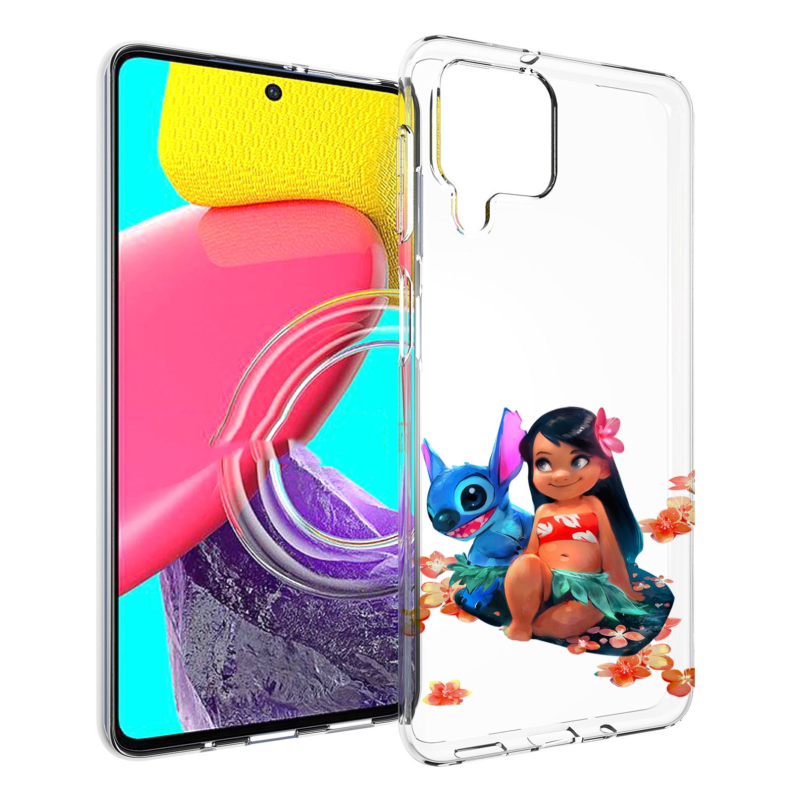 

Чехол Mypads Лила-И-Стич Детский Для Samsung Galaxy M53 (Sm-M536), Прозрачный, Tocco