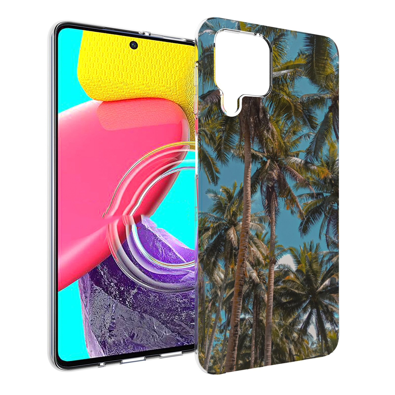 

Чехол Mypads Летние Пальмы Для Samsung Galaxy M53 (Sm-M536), Прозрачный, Tocco