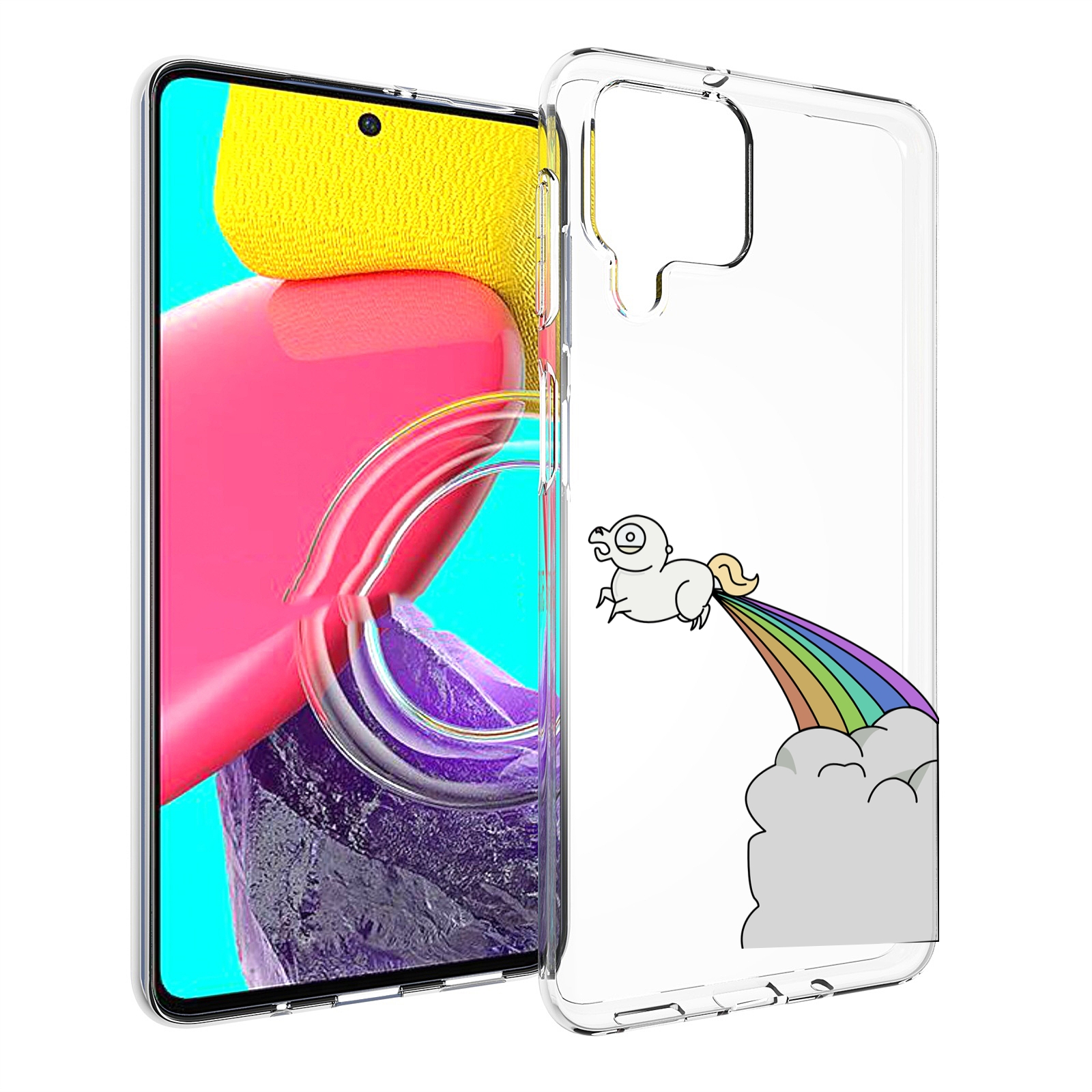 

Чехол Mypads Летающее-Пони Детский Для Samsung Galaxy M53 (Sm-M536), Прозрачный, Tocco