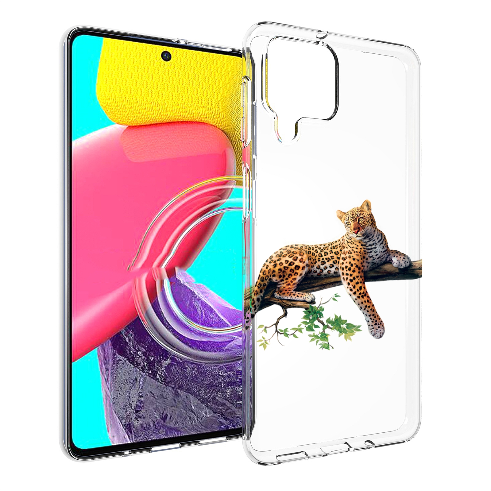 

Чехол Mypads Леопард-На-Дереве Детский Для Samsung Galaxy M53 (Sm-M536), Прозрачный, Tocco