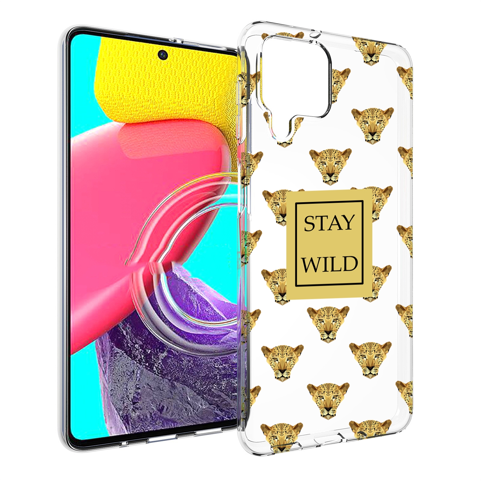 

Чехол Mypads Леопард-Вайлд Для Samsung Galaxy M53 (Sm-M536), Прозрачный, Tocco