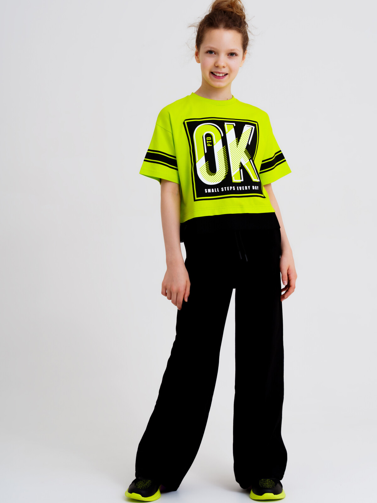 

Брюки детские PlayToday 22427035, черный, 152, 22427035