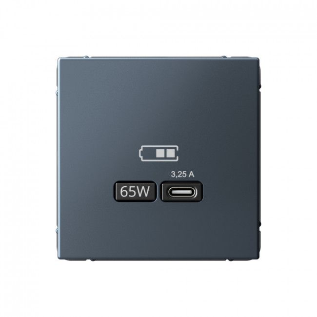 

Розетка USB type-C 65 Вт высокоскоростная зарядка Systeme Electric грифель GAL000727, Серый