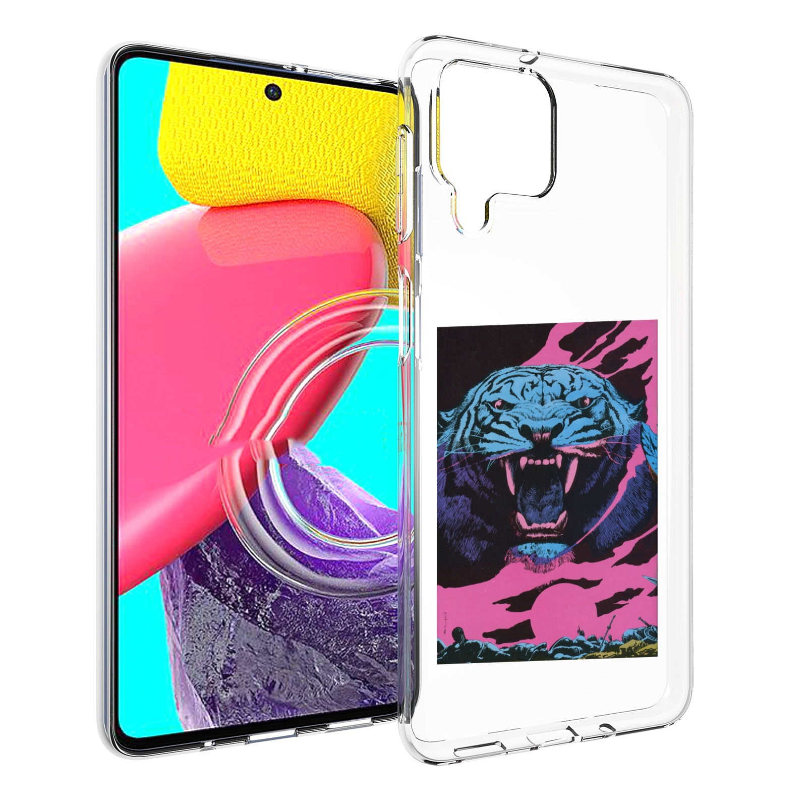 

Чехол Mypads Лев С Розовыми Зубами Для Samsung Galaxy M53 (Sm-M536), Прозрачный, Tocco