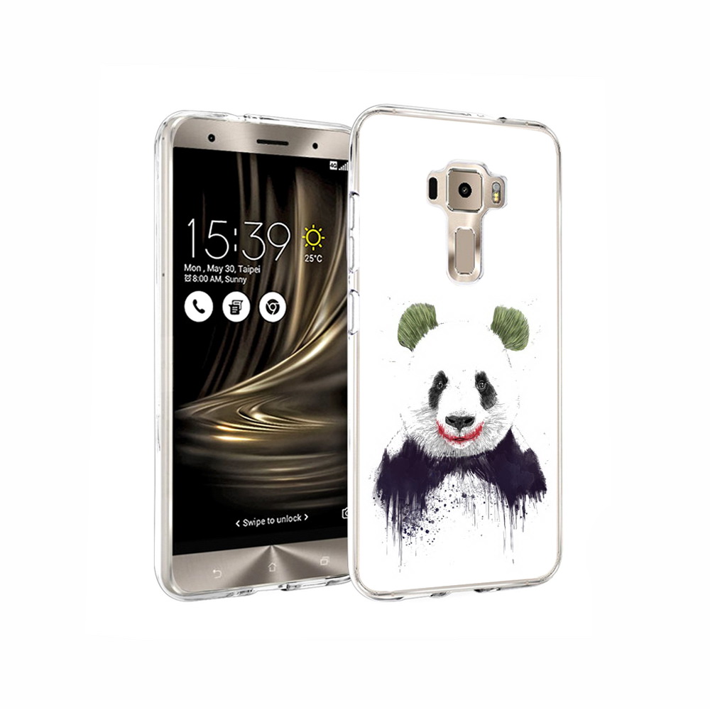 Чехол MyPads Tocco для Asus ZenFone 3 панда джокер