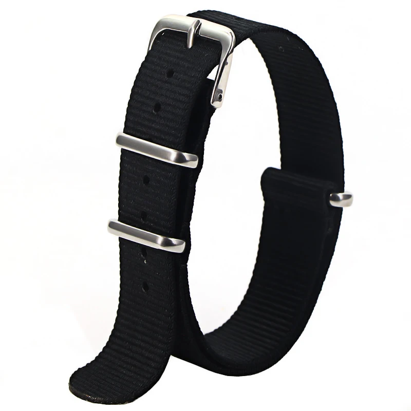 

Сплошной ремешок унисекс Watchband 001/16 черный, 001/16