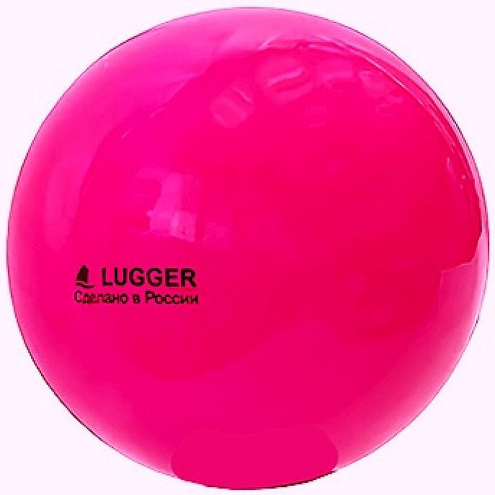 Мяч для художественной гимнастики LUGGER d=15 см, однотонный (розовый)