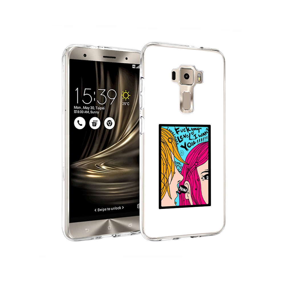 

Чехол MyPads Tocco для Asus ZenFone 3 Выпьем, Прозрачный, Tocco