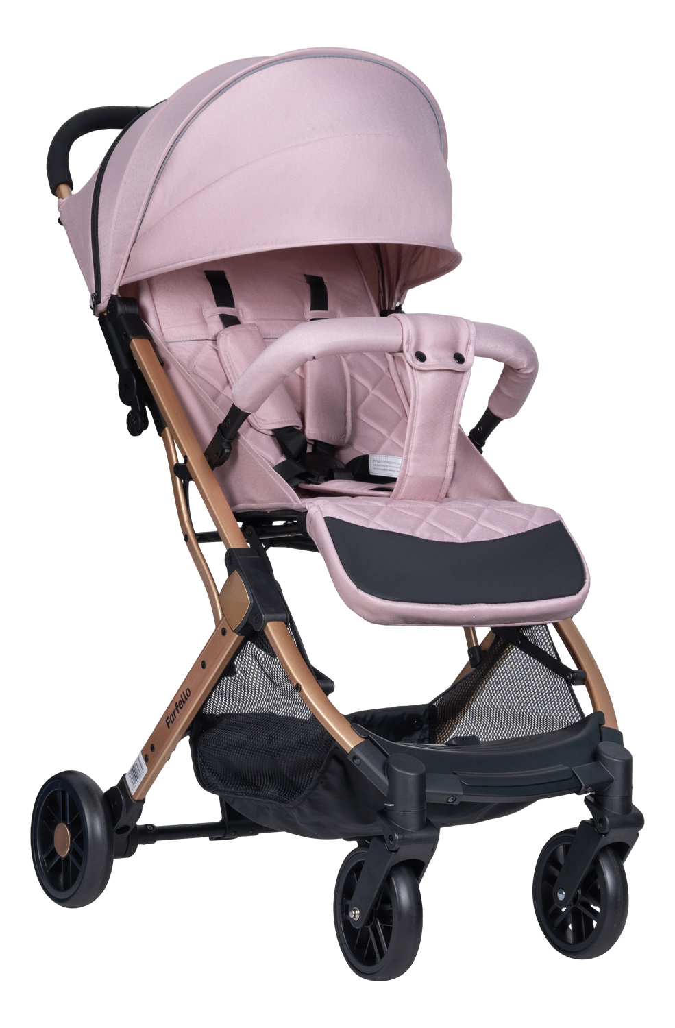 

Коляска детская прогулочная Farfello Comfy Go CG-88 Розовый загар золото