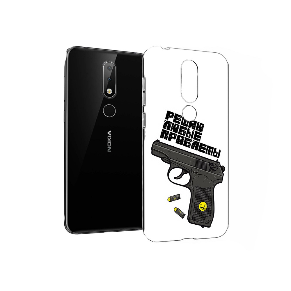 

Чехол MyPads Tocco для Nokia X6 пистолет против проблем (PT115295.99.542), Прозрачный, Tocco