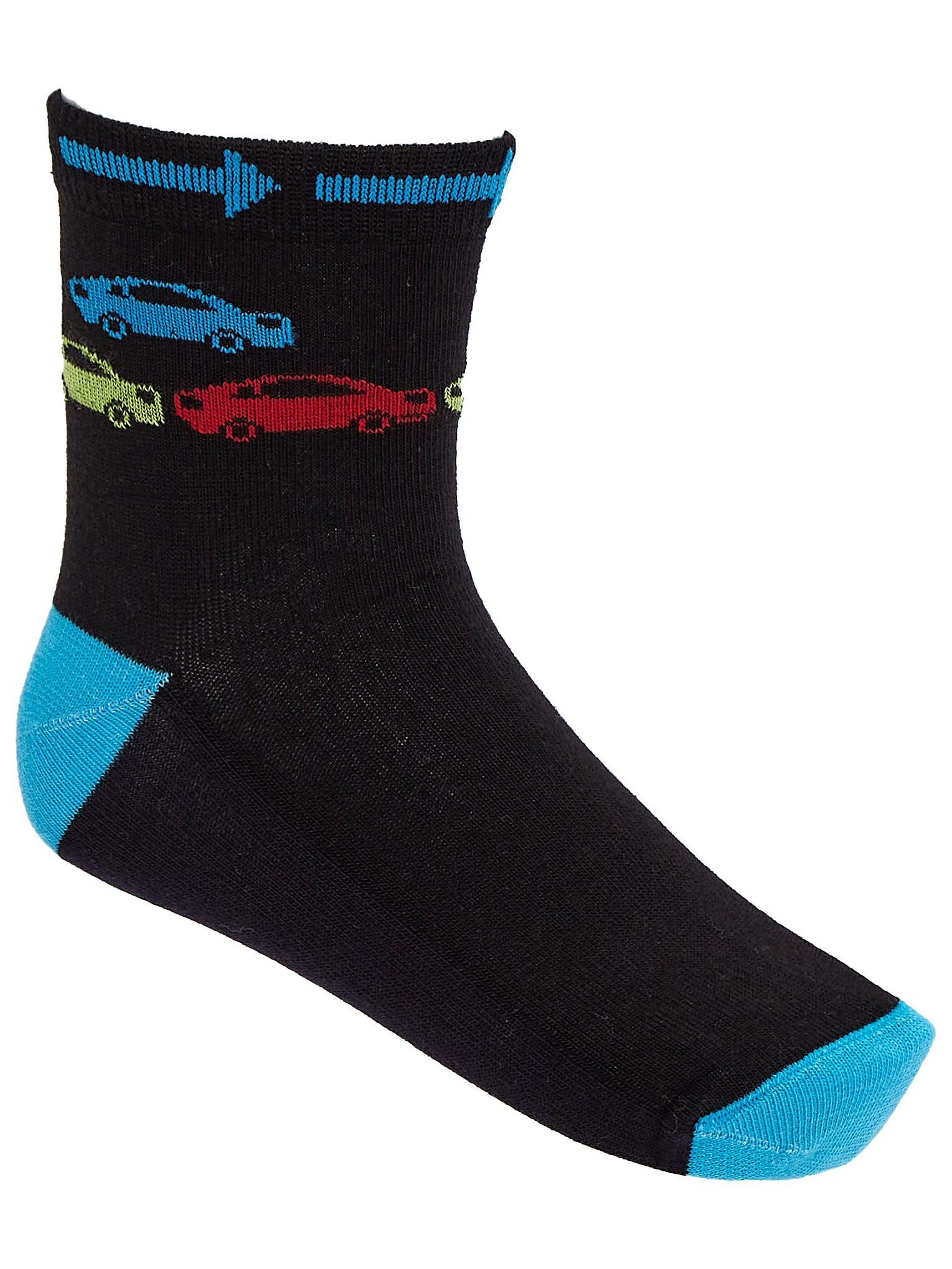 

Носки для мальчика John Jeniford Машинки хлопок черные р 18-20, Черный;зеленый;красный, John Jeniford Машинки