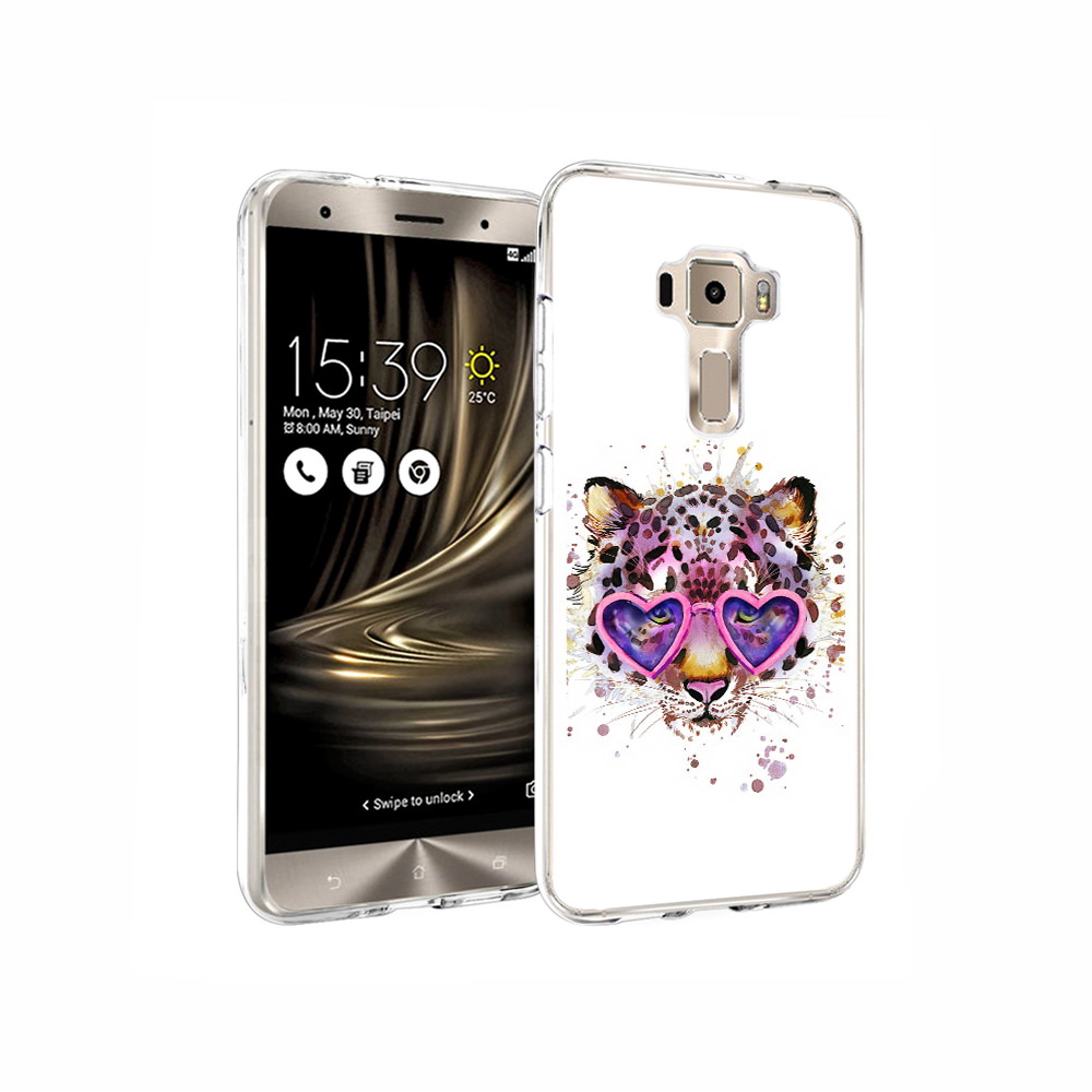

Чехол MyPads Tocco для Asus ZenFone 3 модный леопард, Прозрачный, Tocco