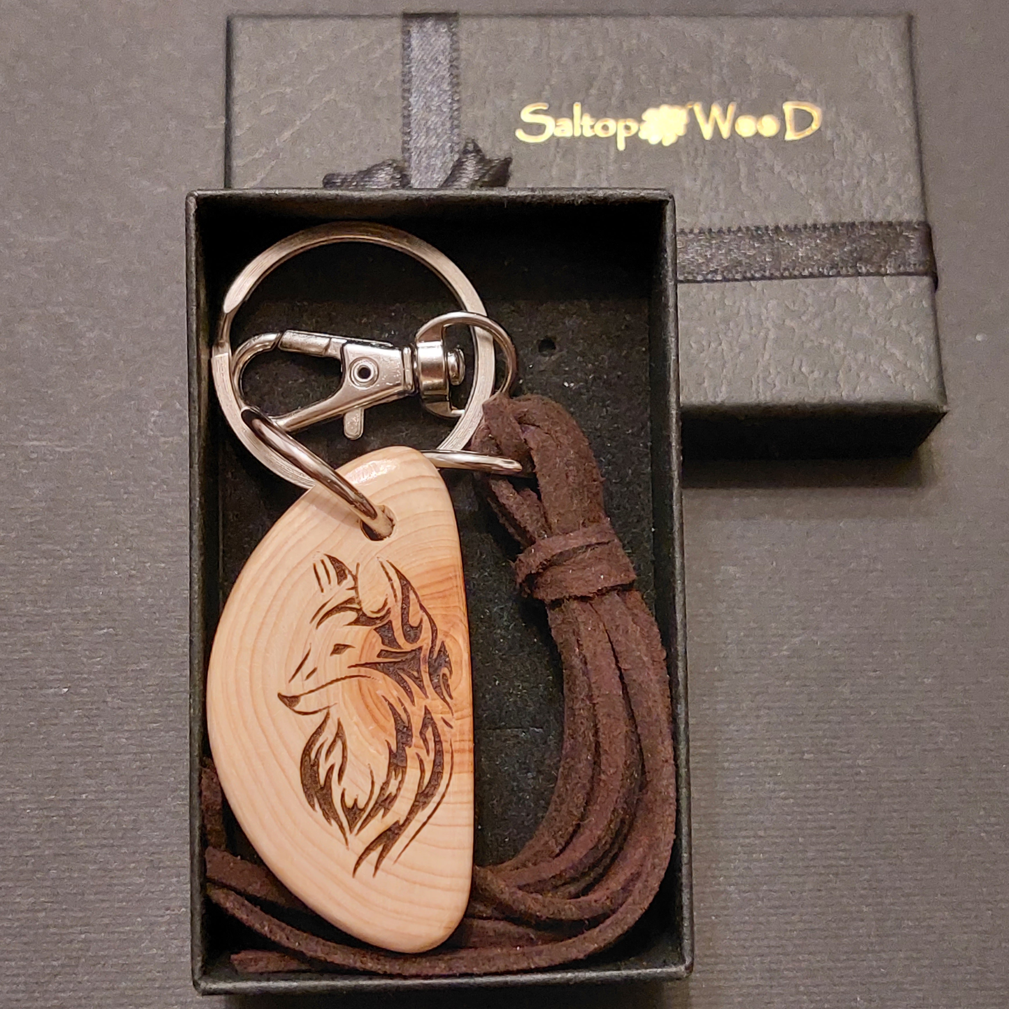 

Брелок женский SaltopWooD Лиса, бежевый, Лиса