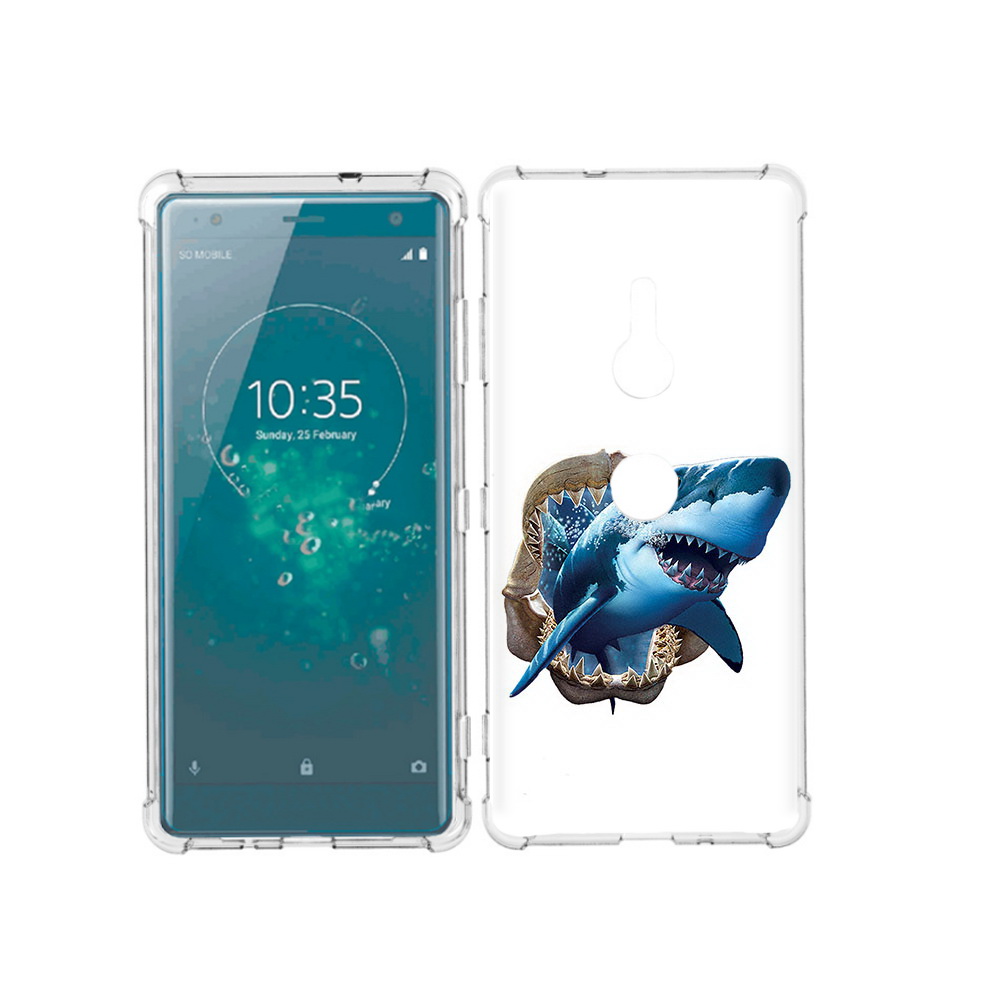 

Чехол MyPads Tocco для Sony Xperia XZ3 челюсти, Прозрачный, Tocco