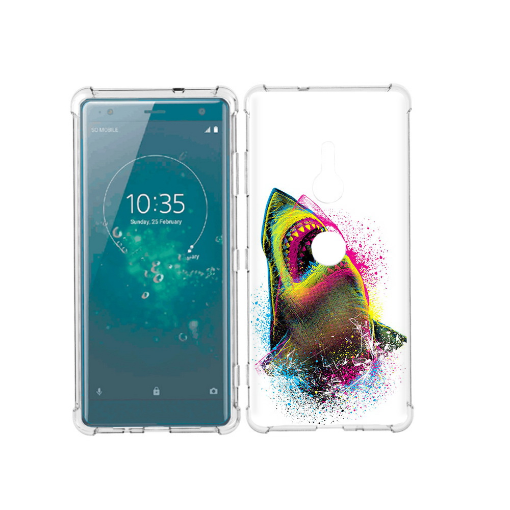 

Чехол MyPads Tocco для Sony Xperia XZ3 челюсти-2, Прозрачный, Tocco
