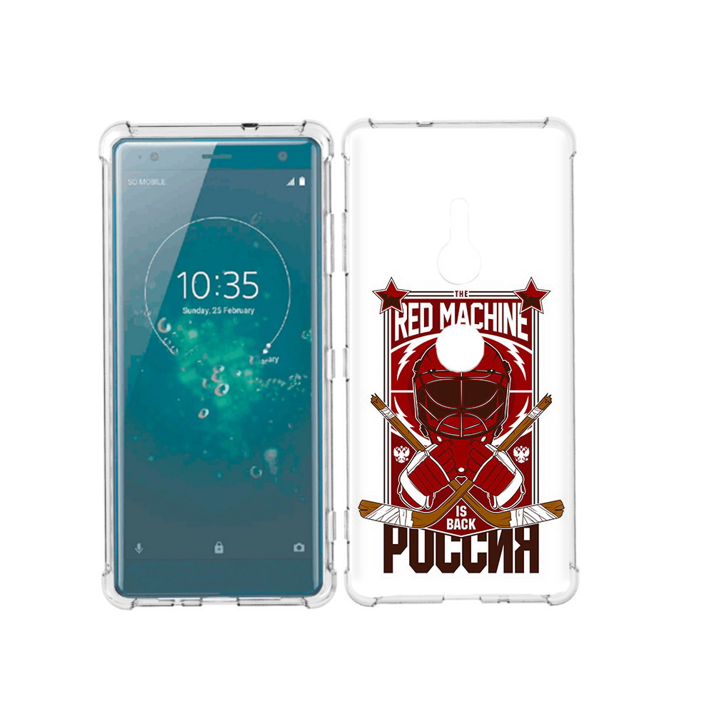 

Чехол MyPads Tocco для Sony Xperia XZ3 хоккей россия, Прозрачный, Tocco