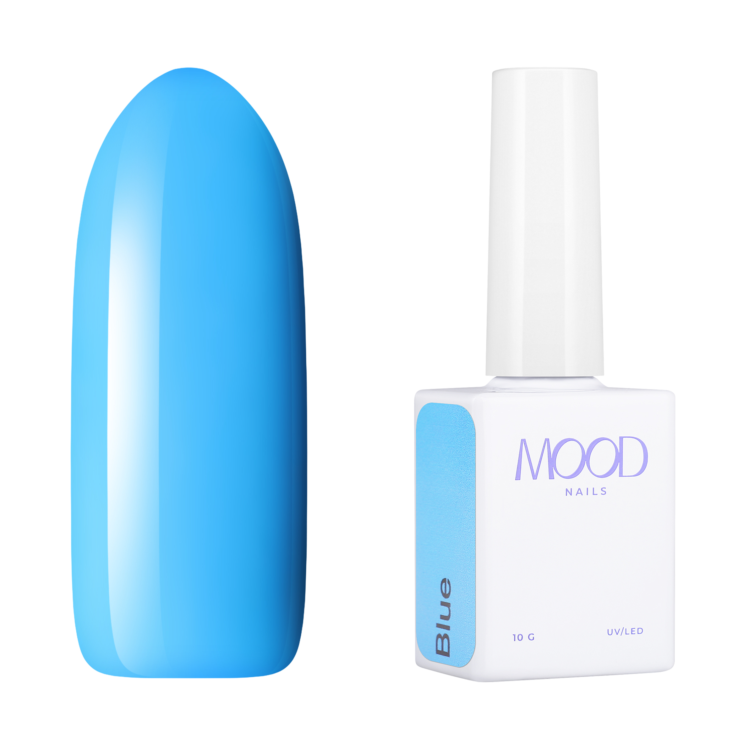 Гель-лак MOODNAIL Gel-polish Blue, 10 г