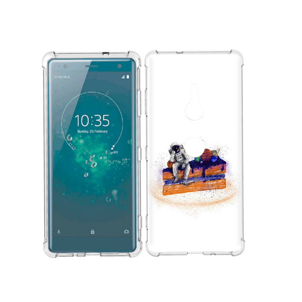 

Чехол MyPads Tocco для Sony Xperia XZ3 торт с планетами, Прозрачный, Tocco