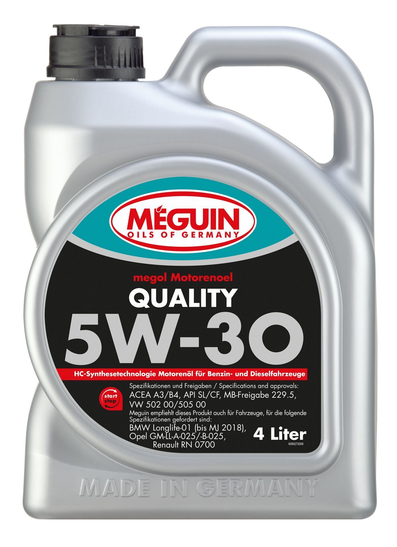 Моторное масло Meguin Quality 5W30 4л